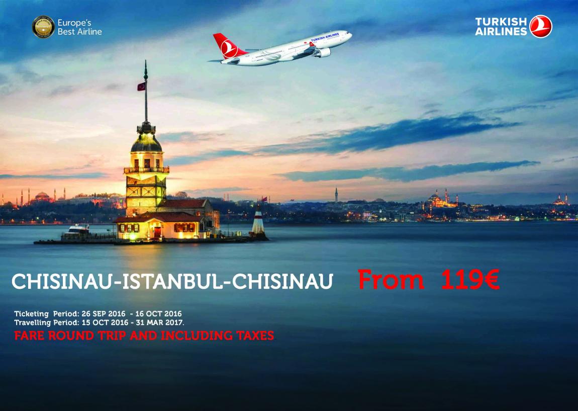 Oferta speciala pentru biletele spre Istanbul