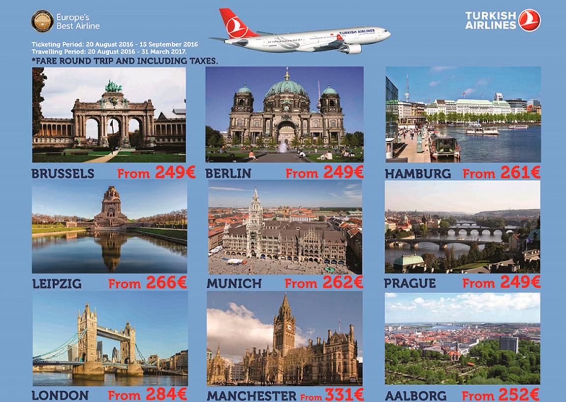 Reduceri suplimentare de la AVIA.MD pentru toate cursele companiei aeriene Turkish Airlines!