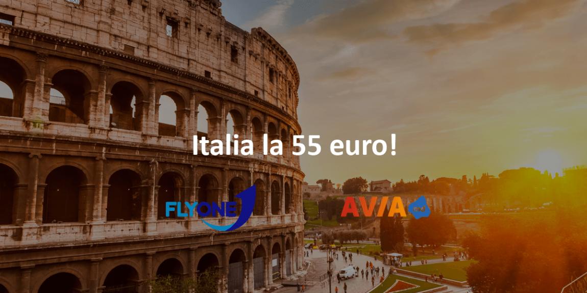 Promoții la bilete de avion | Bilete avia Flyone spre Milan, Roma, Veneția, Verona, Parma!