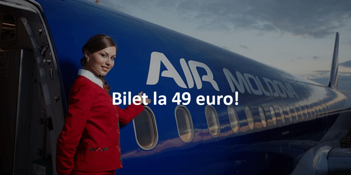 Air Moldova ofera Bilete de Avion la 49 euro!