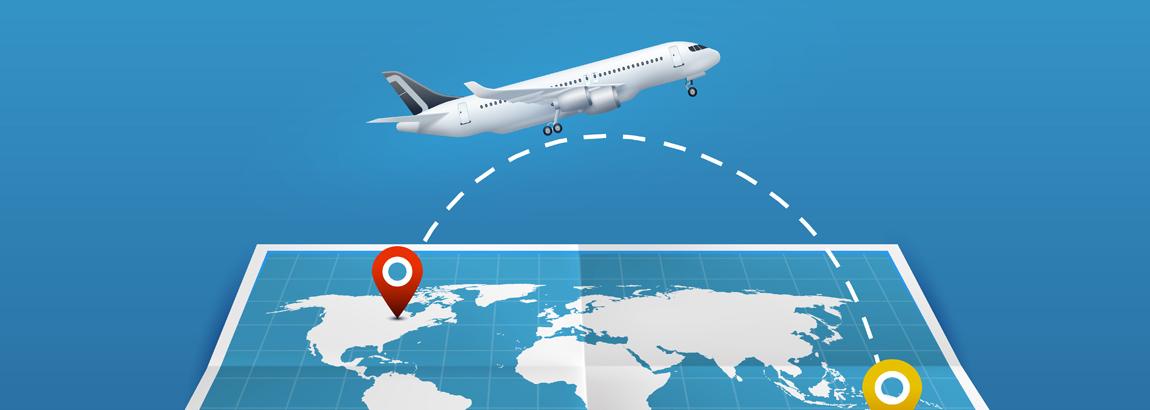 Rezervarea biletelor de avion online Un avion pe o tableta