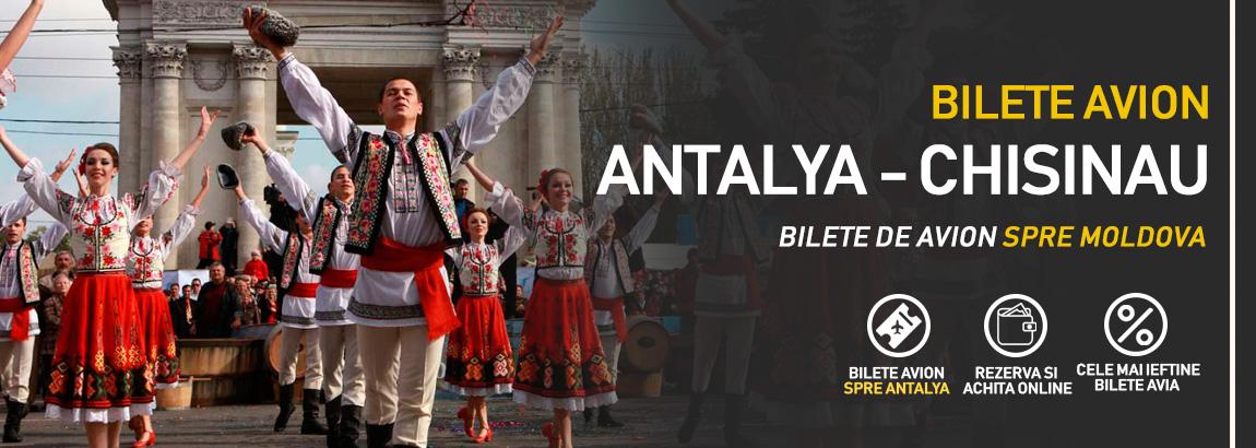 Bilete avion Antalya - Chisinau