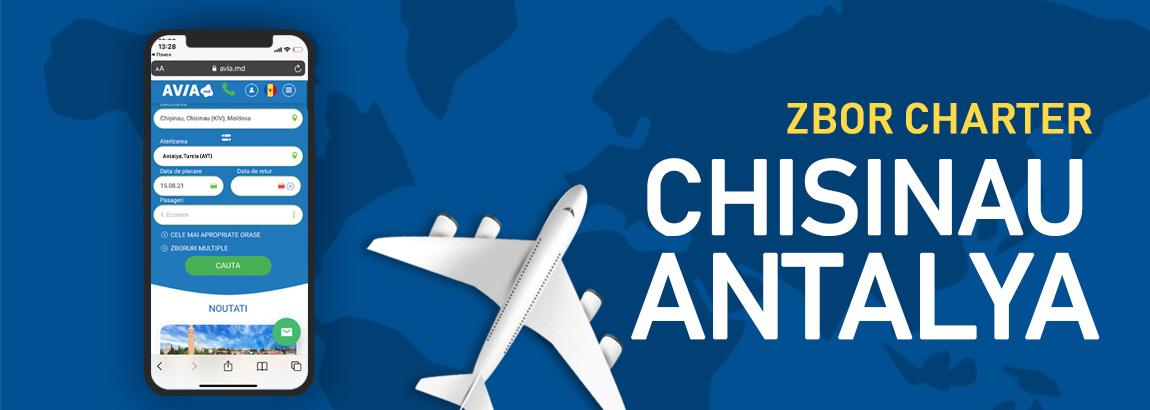 Bilete avion - Chisinau - Antalya